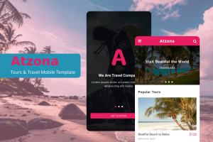 Atzona – Tours and Travel Mobile Template