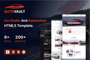 Autovault – Car Dealer HTML5 Template