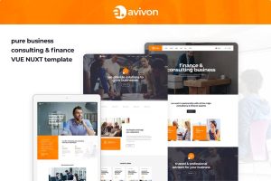 Avivon – Vue Nuxt Business Consulting and Finance