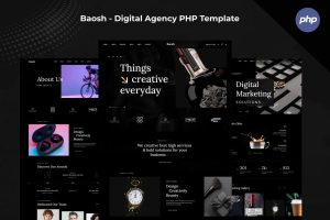 Baosh – Digital Agency HTML Template