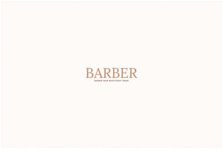 Barber - Hair Salon . Barber Shop Template