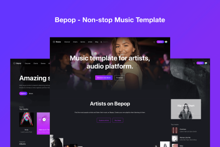 Bepop - Non-stop Music Template