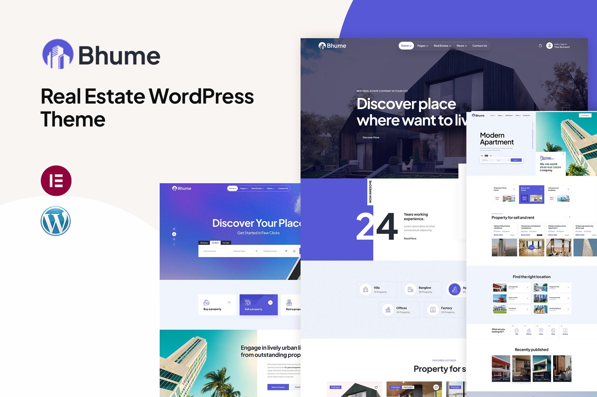 Bhume - Real Estate WordPress Theme