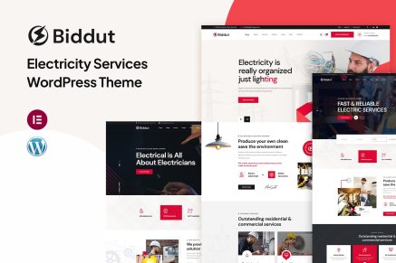 Biddut - Electricity Services WordPress Theme 1.0.6