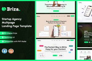 Birza – Startup Agency HTML Multipage Landing Page