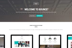 BOUNCE – Responsive Multipurpose Template