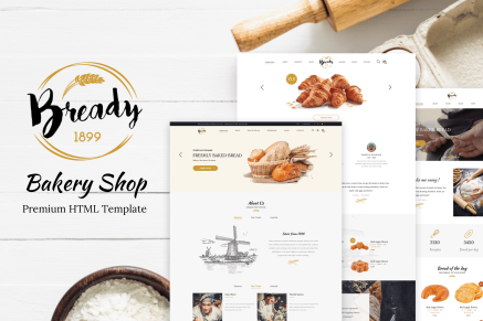 Bready - Bakery, Cakery and Food Template
