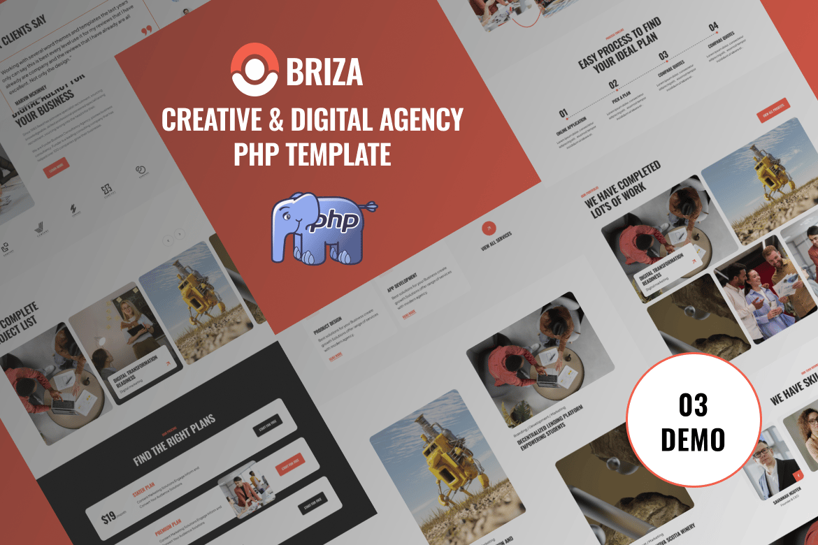 Briza - Creative Digital Agency PHP Template