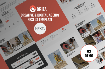 Briza - Creative Digital Agency React Next Js