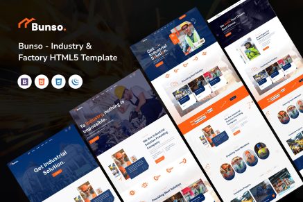 Bunso - Industry and Factory HTML5 Template