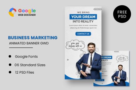 Business Marketing Animated Banner GWD