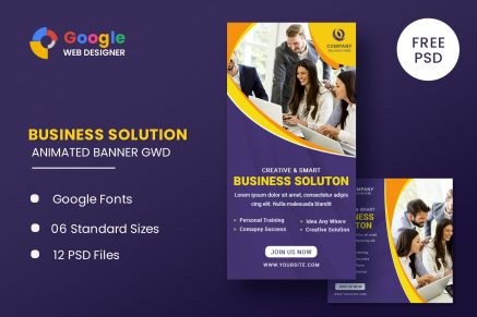 Business Solution Animated Banner GWD