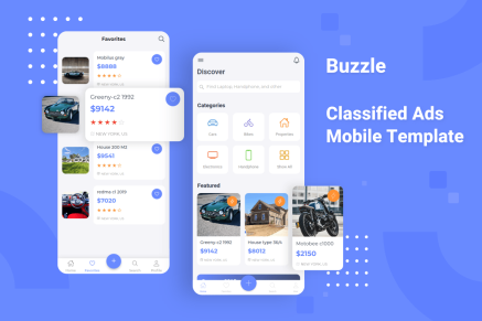 Buzzle - Classifed Ads Mobile Template