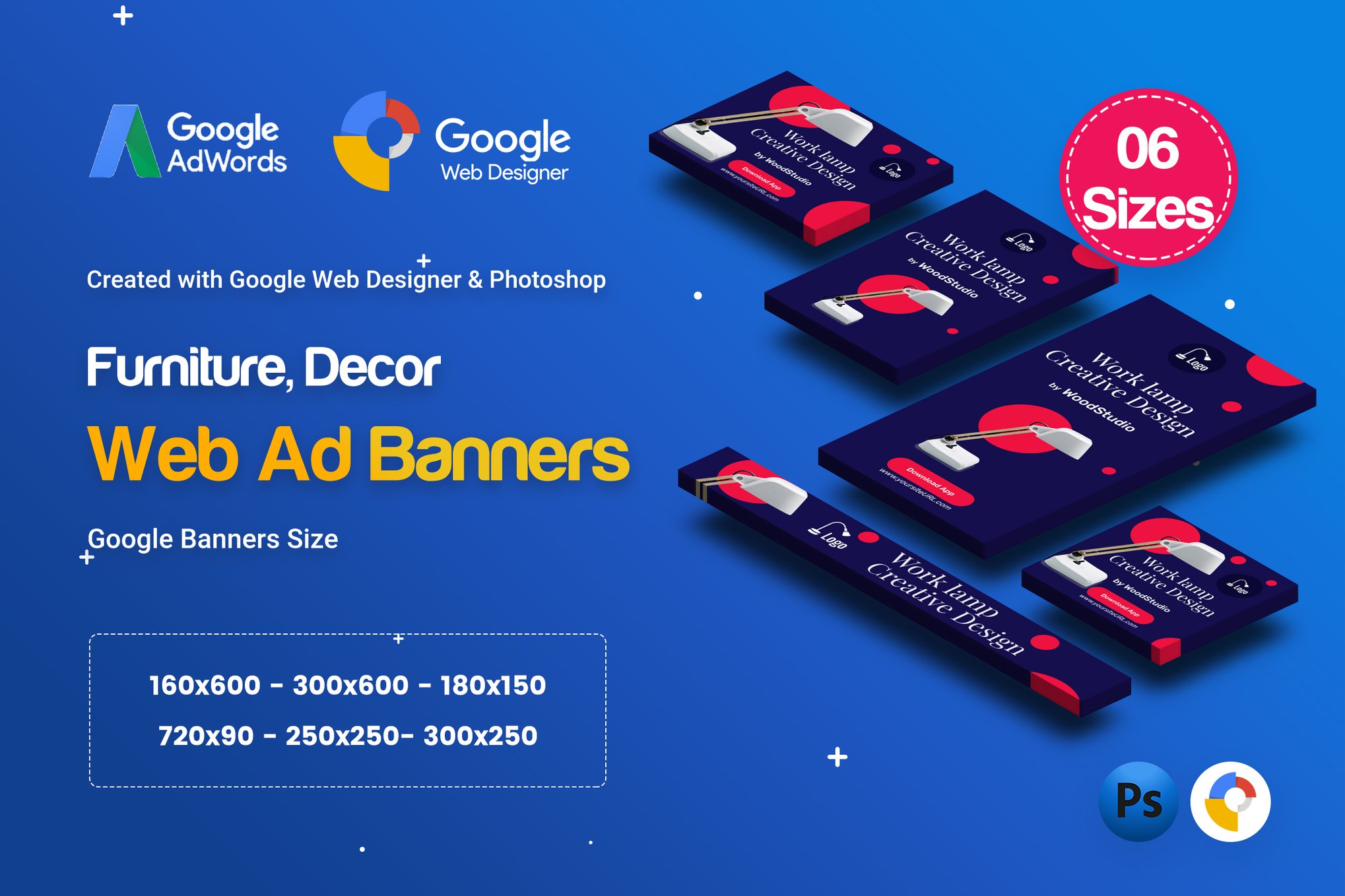 C70 - Furniture, Decor Banners GWD and PSD