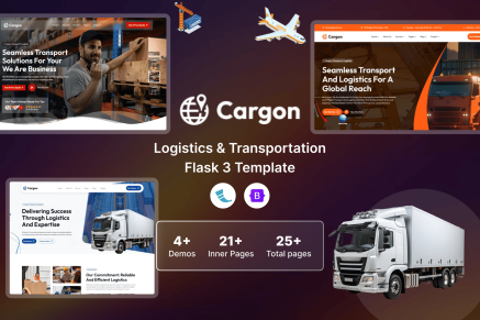 Cargon - Logistics, Cargo and Transportation Flask 3