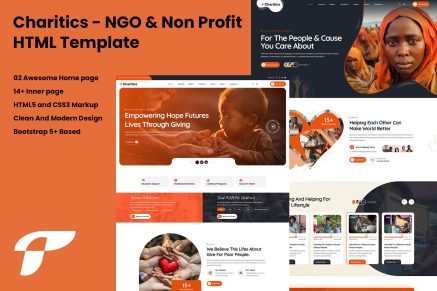 Charitics - NGO and Non Profit HTML Template