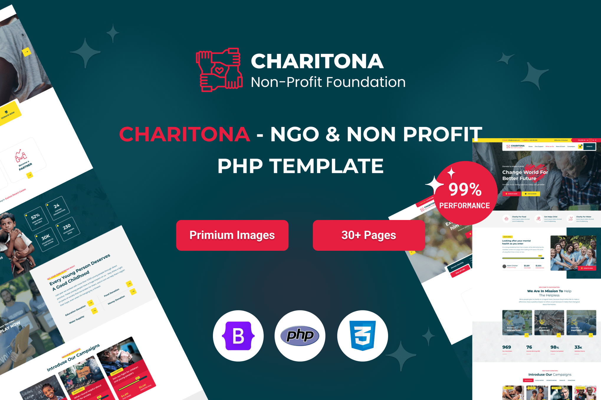 Charitona - Charity and Nonprofit PHP Template