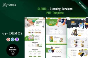 Cleniq – Cleaning Services PHP Template