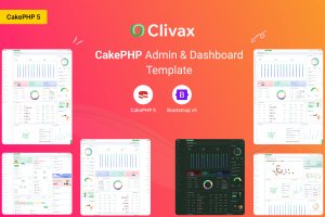 Clivax – CakePHP Admin and Dashboard Template