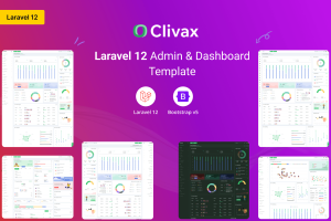 Clivax – Laravel 12 Admin & Dashboard Template