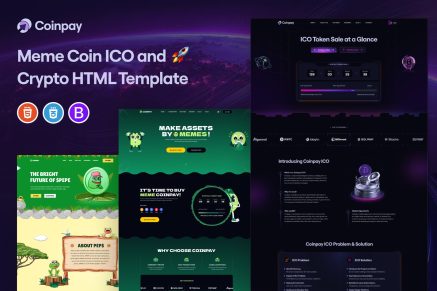 Coinpay - Meme coin ICO and Crypto Template