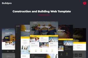 Construction and Building Web Template – BuildPro