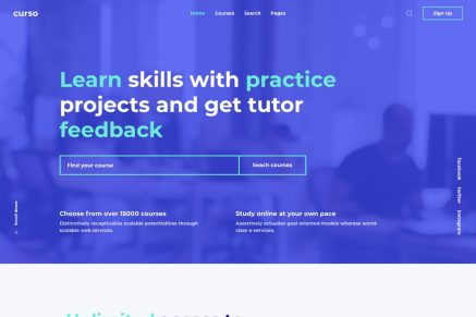 Curso - Courses and LMS HTML5 Responsive Template