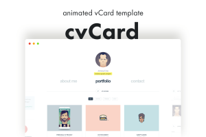 cvCard – Animated vCard Template