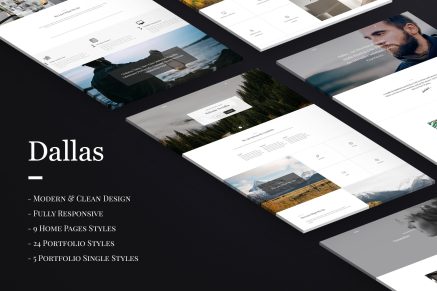 Dallas - Minimal Agency and Portfolio HTML Template