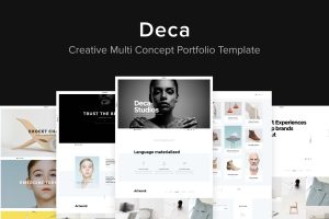 Deca – Creative Multi Concept Portfolio Template