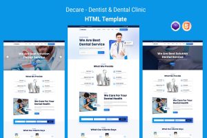 Decare – Dentist and Dental Clinic HTML Template
