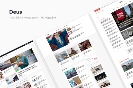 Deus - Multi-Niche Newspaper HTML Magazine