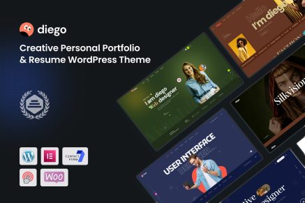 Diego - Creative Portfolio WordPress Theme