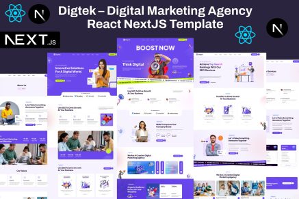Digtek - Digital Marketing Agency NextJS Template