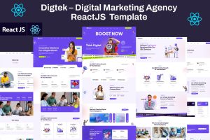 Digtek – Digital Marketing Agency ReactJs Template