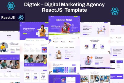 Digtek - Digital Marketing Agency ReactJs Template