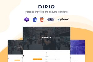 Dirio – Personal Portfolio and Resume Template