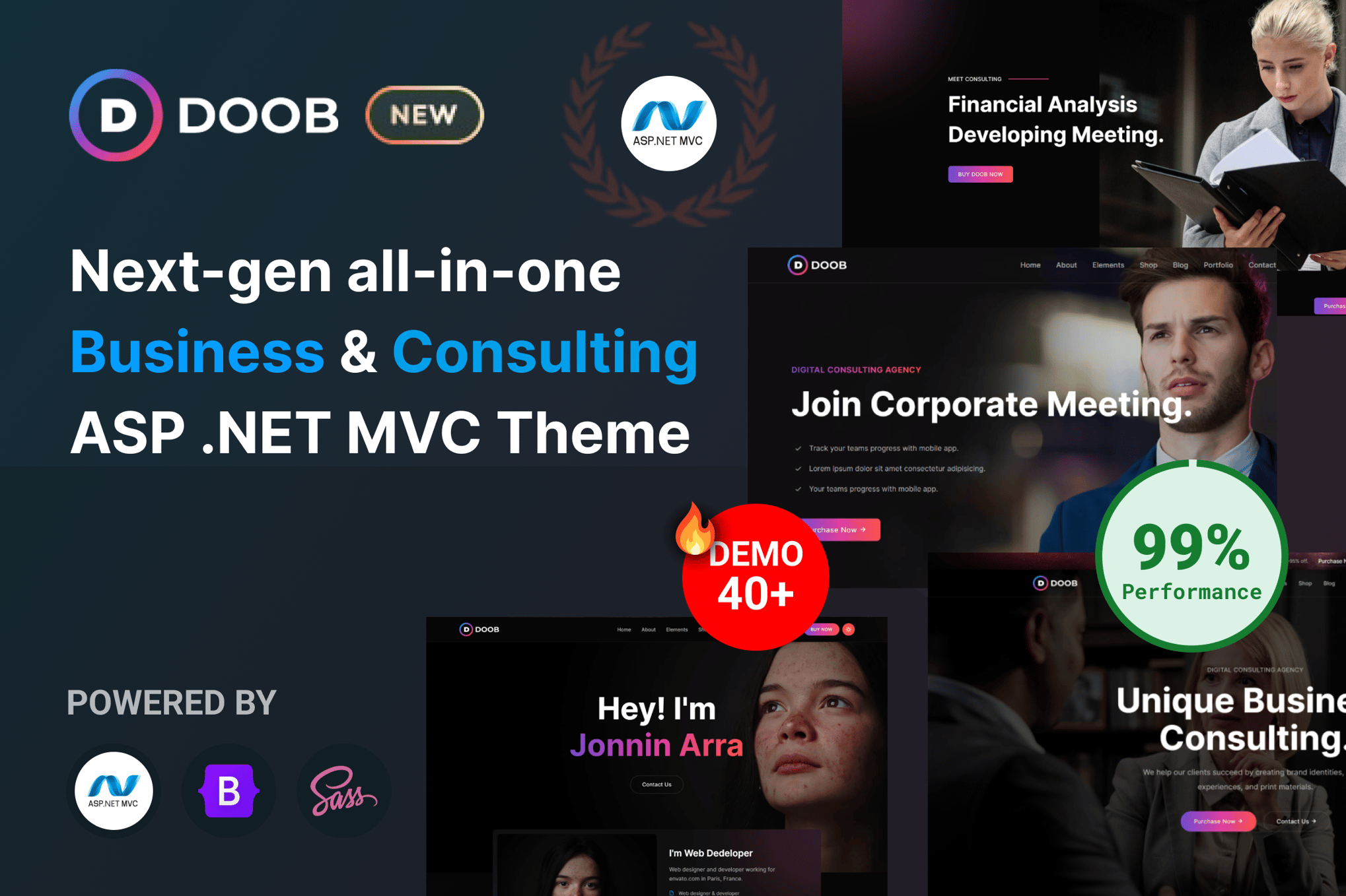 Doob - Business Consulting ASP .NET MVC 5 Template