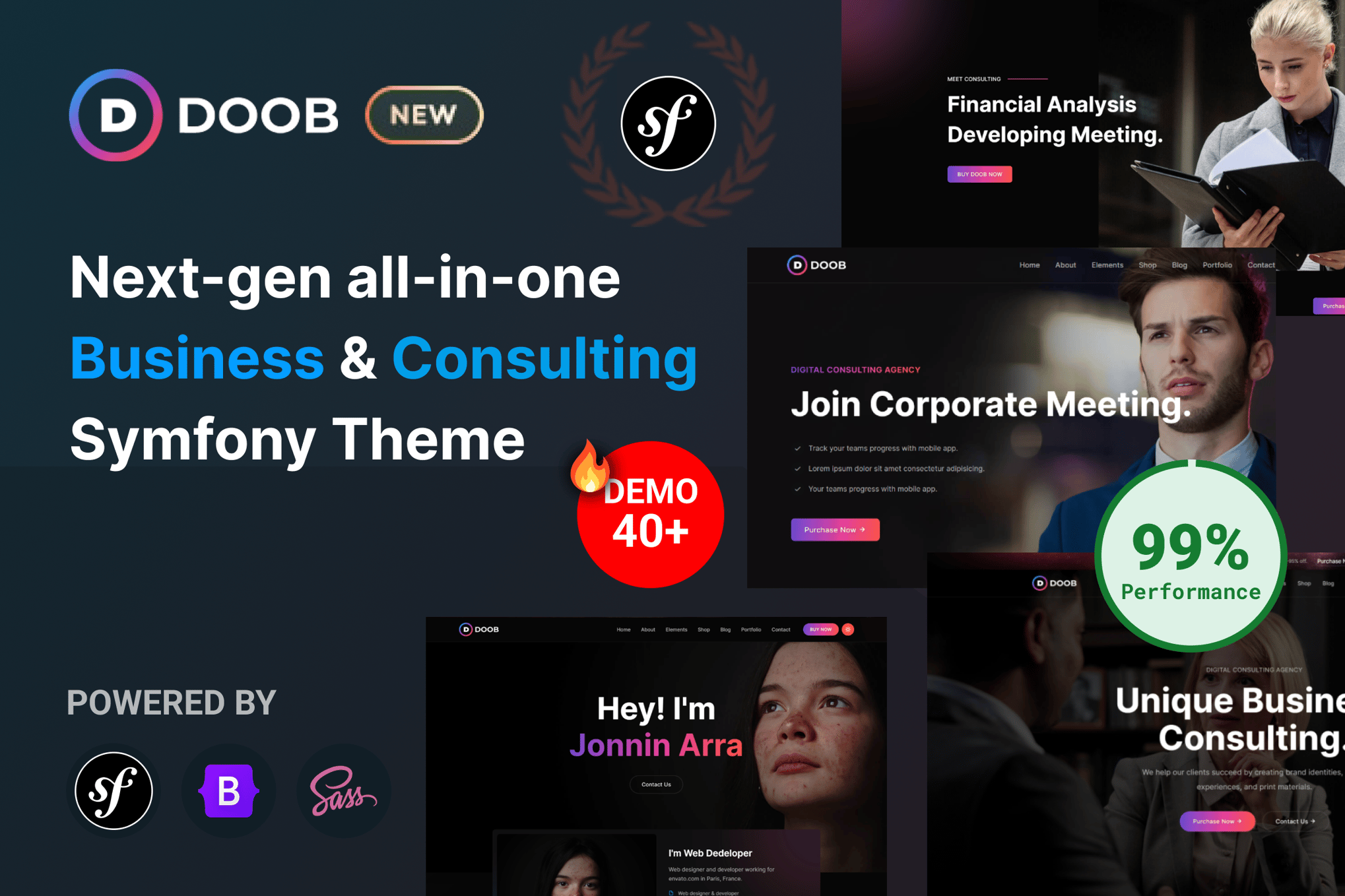 Doob - Symfony Business and Consulting Template