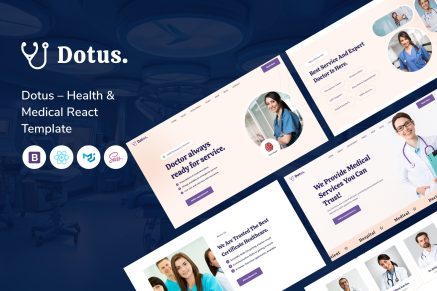 Dotus - Health and Medical React Template