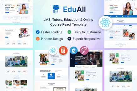 EduAll - Education Online Course LMS Tutors React