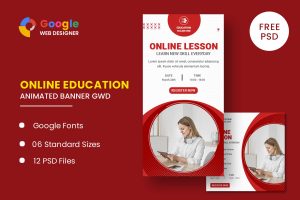 Education Online Animated Banner GWD