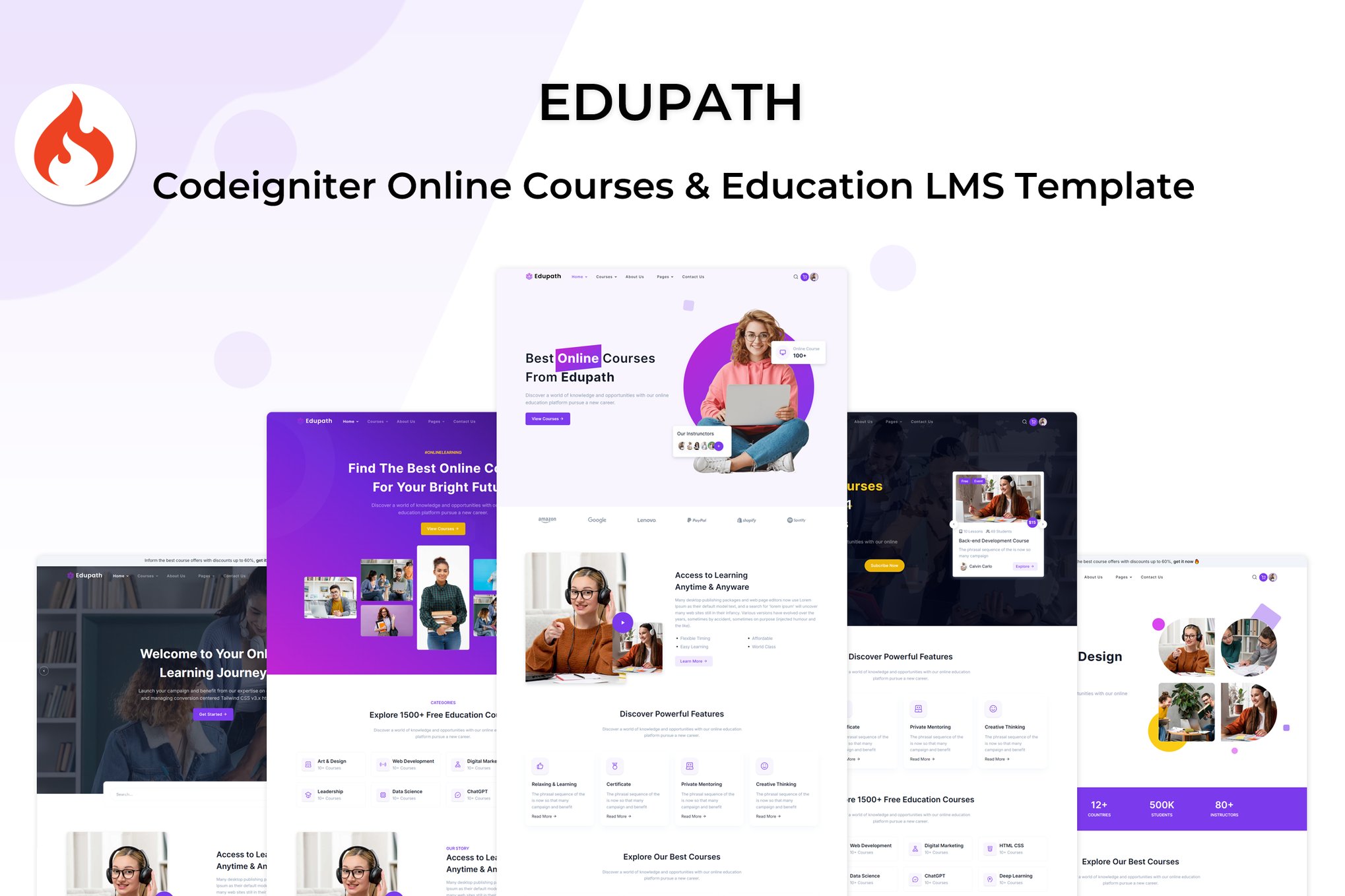 Edupath - Codeigniter Online Courses LMS Template