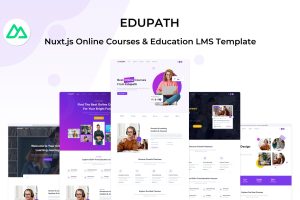 Edupath – Nuxt Js Online Courses and Education LMS