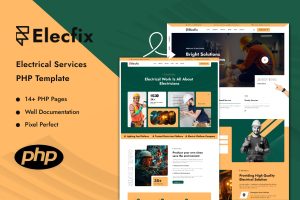 Elecfix – Electrical Services PHP Template