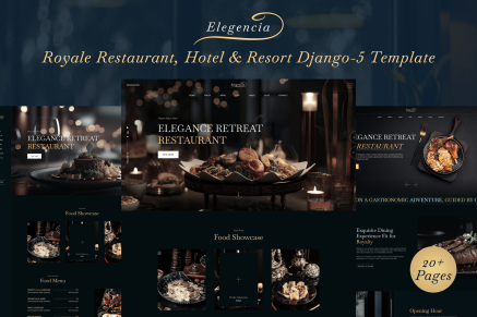 Elegencia Hotel and Resort Django 5 Template