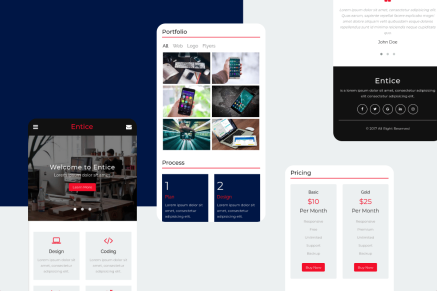 Entice - Multipurpose Mobile Template