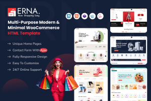 Erna – Multi-Purpose Minimal HTML Template