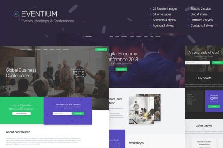 Eventium - Responsive Events HTML5 Template