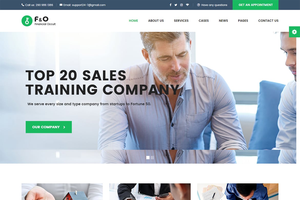 FandO - Consultant Finance HTML Templates